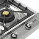 Ilve Nostalgie II 36” Stainless Steel Gas Cooktop with 6 Burners, Griddle and Chrome Trim-5