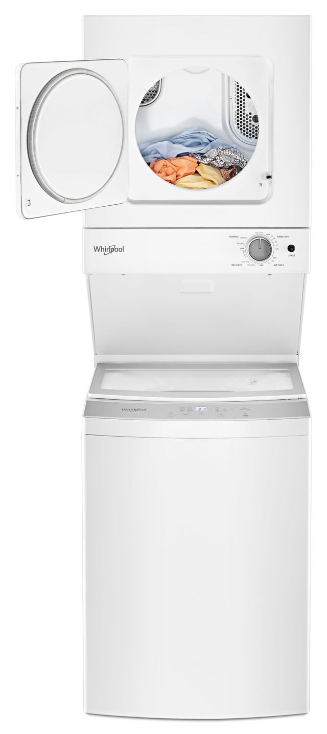 Whirlpool® 1.6 Cu. Ft. Washer, 3.4 Cu. Ft. Dryer White Electric Stacked Laundry-11