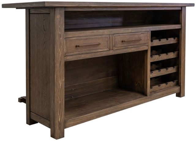International Furniture Direct Novus Lodge Walnut Brown Bar