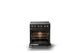 Viking® 5 Series 30" Onyx Pro Style Electric Range with Brushed Brass Trim-1