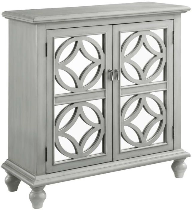 Coaster® Ivory Accent Cabinet with Mirrored Doors-0