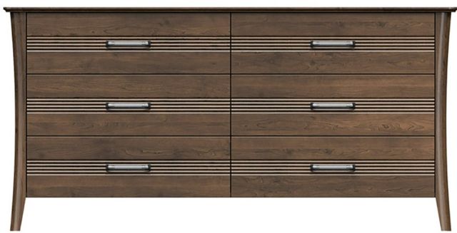 Country View Woodworking Westroom Bedroom Brown Maple 68" Dresser-0