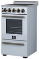 FORNO® Pallerno Alta Qualita 20" White Pro Style Electric Range-2
