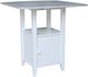 John Thomas Furniture® Hampton Chalk 36" Drop Leaf Bistro Dining Table with White Base-0