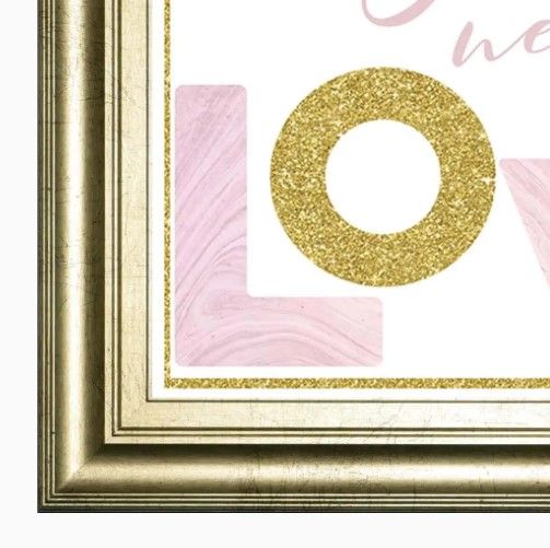Classy Art All You Need is Love by Amanda Murray Framed Wall Art-1
