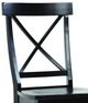 John Thomas Furniture® Dining Essentials Black X-Back Side Chair-1