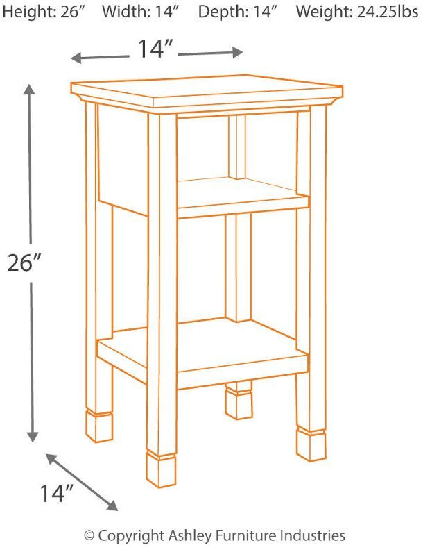 Signature Design by Ashley® Marnville Dark Brown Accent Table-1