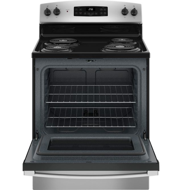 GE® ENERGY STAR® 30" Stainless Steel Freestanding Electric Range-2