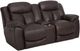 Franklin™ Warner Duvall Coffee Dual Seat Power Reclining Console Loveseat-0