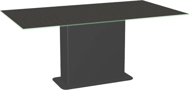 Amisco Customizable Lucarelli 72" Rectangular Dining Table with 0.5" Startstone on Glass Top-0