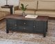 A-America® Stormy Ridge Chickory Top Cocktail Table with Slate Black Base-1