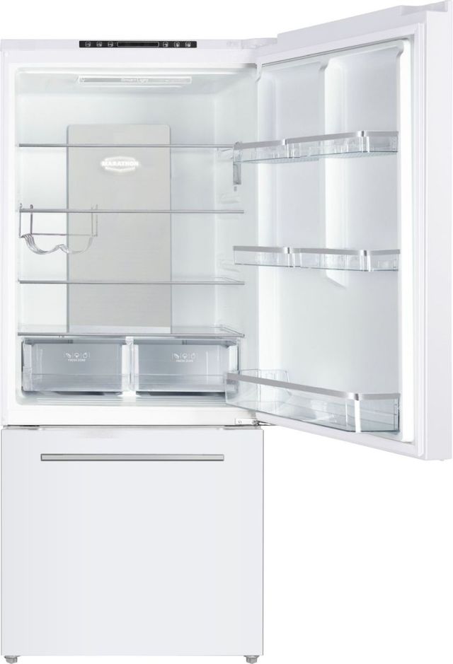 Marathon® 30" 17.9 Cu. Ft. White Counter Depth Bottom Freezer Refrigerator-1