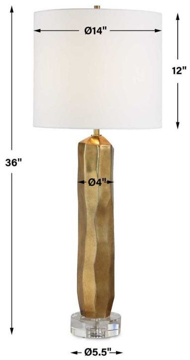 Uttermost® Octavio Gold Table Lamp-3