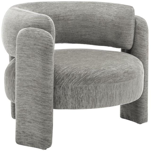 Monarch Specialties Inc. Gray Fabric 29" Accent Chair-0