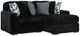 Signature Design by Ashley® Midnight-Madness 2-Piece Onyx Right Arm Faciing Sectional with Chaise-0