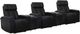 Parker House® Phoenix 5-Piece Autumn Black Leather Power Reclining Theater Seating P3-0