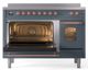 Ilve® Nostalgie II Series 48" Blue Grey Pro Style Induction Range-2