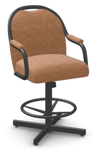 Chromcraft Customizable Bridges Swivel Tilt Counter Height Dining Stool-3