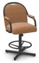 Chromcraft Customizable Bridges Swivel Tilt Counter Height Dining Stool-3