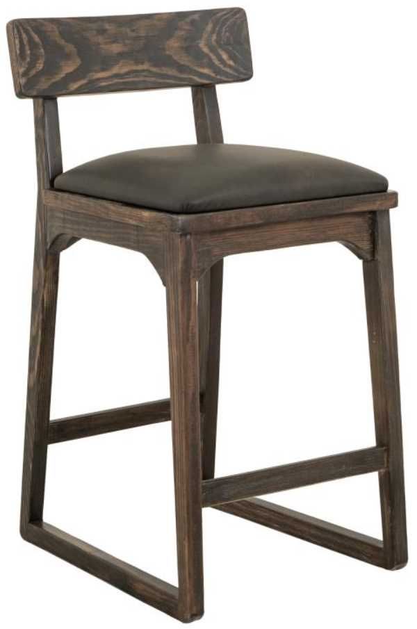 International Furniture Direct Balam Gray/Stained Dark Barstool-0