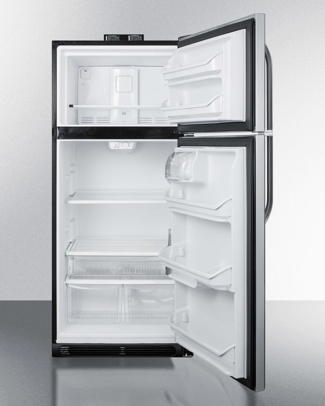 Summit® 20.4 Cu. Ft. Stainless Steel Top Freezer Refrigerator-2