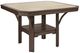 C R Plastics Chocolate/Beige Square Dining Table-0