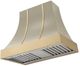AGA Cascade 36" Fawn Wall Mounted Range Hood  with Brushed Brass Trim-0