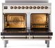 Ilve® Nostalgie II Series 40" Antique White Pro Style Induction Range-1