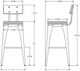 Amisco Customizable Upright Upholstered Bar Stool-2