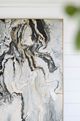 A & B Home 2-Piece Black/White Marbled Print Wall Art Set-2