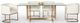 VIG Furniture Modrest Keaton Brass/Clear Modern Dining Table-3