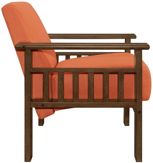 Mazin Furniture Helena Orange Upholstered Storage Accent Chair-2