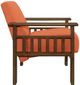 Mazin Furniture Helena Orange Upholstered Storage Accent Chair-2