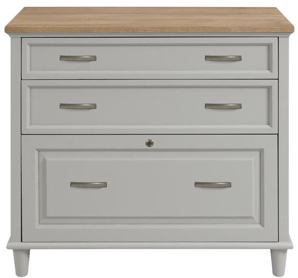 Riverside Furniture Osborne Gray Skies/Timeless Oak Lateral File Cabinet-0