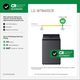 LG 5.3 Cu. Ft. Matte Black Agitator Top Load Washer with EasyUnload™ and AI Sensing-1