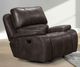 New Classic® Home Brookings Charcoal Manual Glider Recliner-1