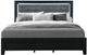 Global Furniture USA Reid Black Queen Panel Bed with LED-1