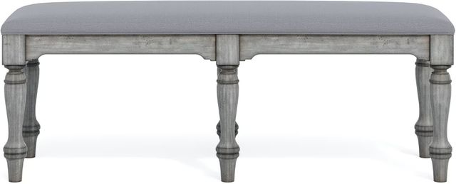 Flexsteel® Plymouth® Weathered Graywash Bench-1