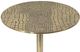 A & B Home Gold Croco Design Accent Table with Black Pedestal Base-2