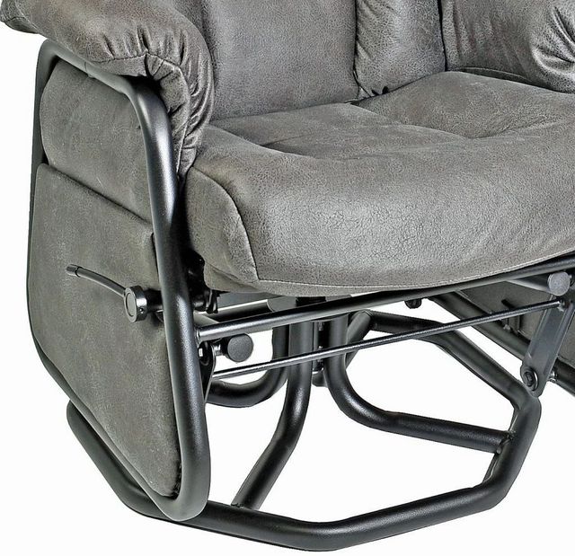 PEL International PEL Gray Manual Swivel Glider Recliner-1