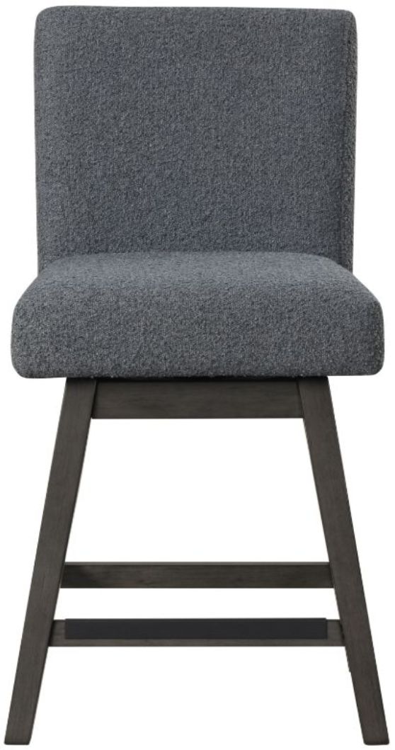 New Classic® Home Furnishings High Line Gray Swivel Counter Stool-2