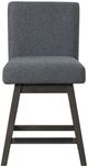 New Classic® Home Furnishings High Line Gray Swivel Counter Stool-2