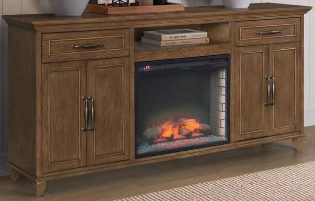 Legends Home Watson Brown 81" Fireplace Console-0