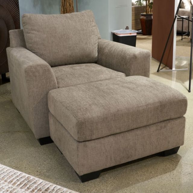 Benchcraft® Loreo Truffle Ottoman-1