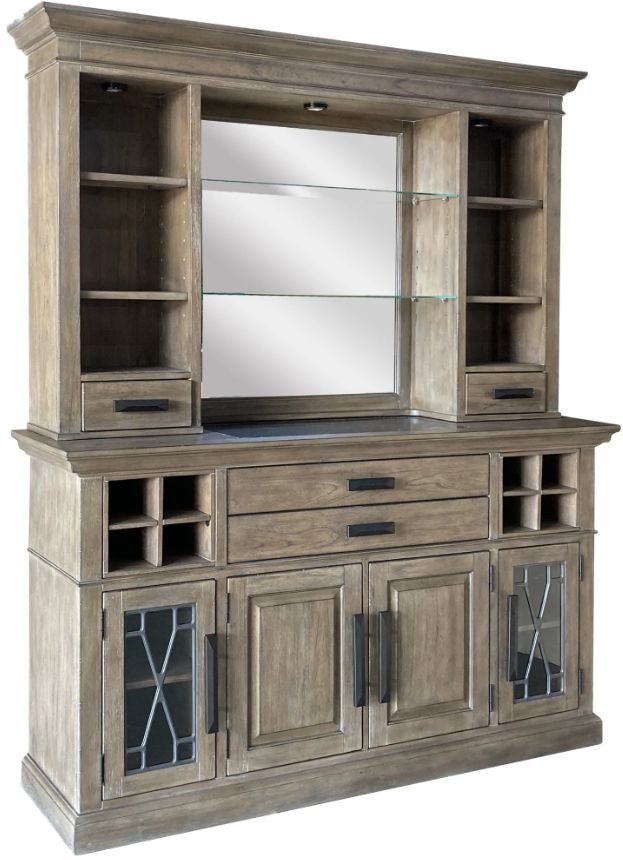 Parker House® Sundance 2-Piece Sandstone Buffet with Hutch Set-0
