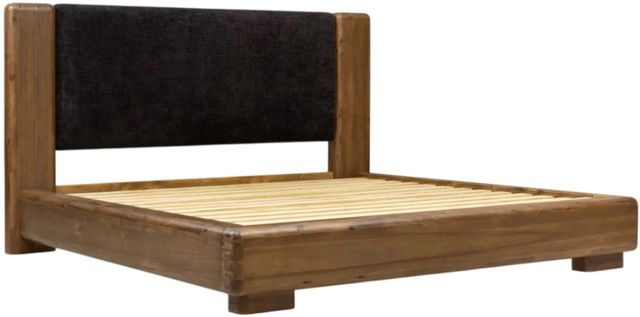 Modus Furniture Boka Black/Impala California King Upholstered Platform Bed-2