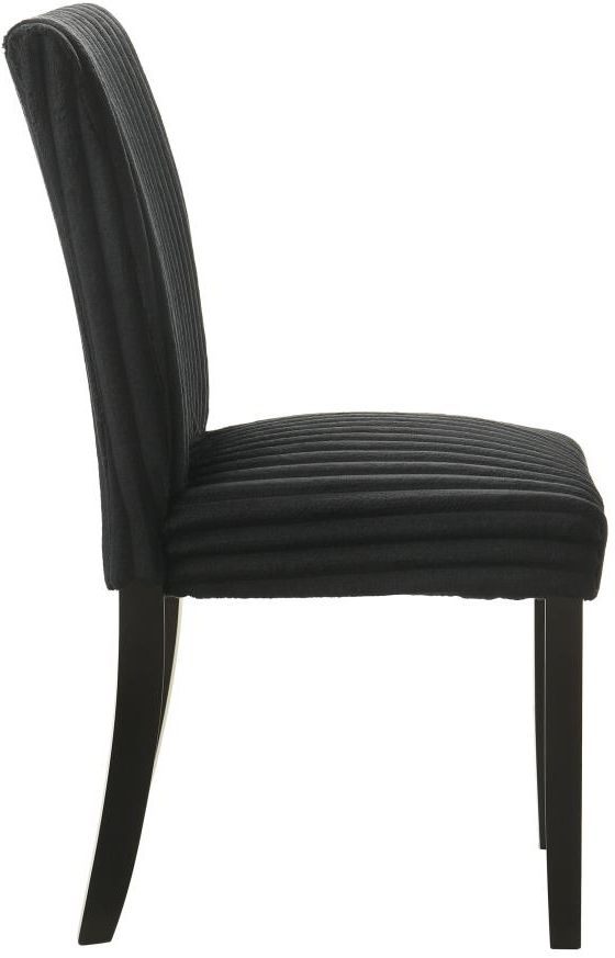 Coaster® Dermott 2-Piece Black Upholstered Dining Side Chair Set-4