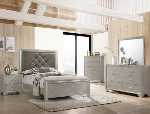 Crown Mark Phoebe Silver Bed-1