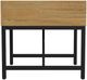 Intercon Newport Natural Oak End Table with Black Base-3