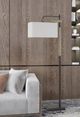 Cal® Lighting & Accessories Alloa Brozne/Wood Floor Lamp-1